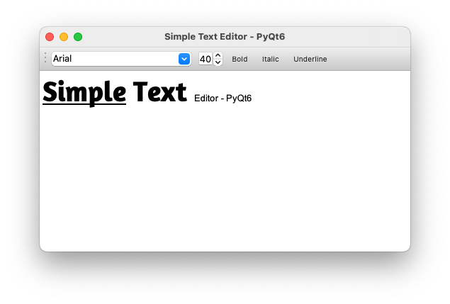 Building a Simple Text Editor with PyQt6